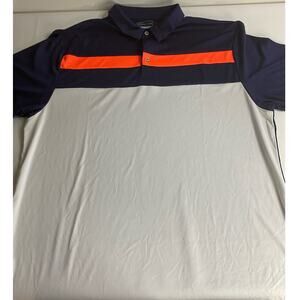 PGA Tour Golf Mens Polo Blue/White Size XXL